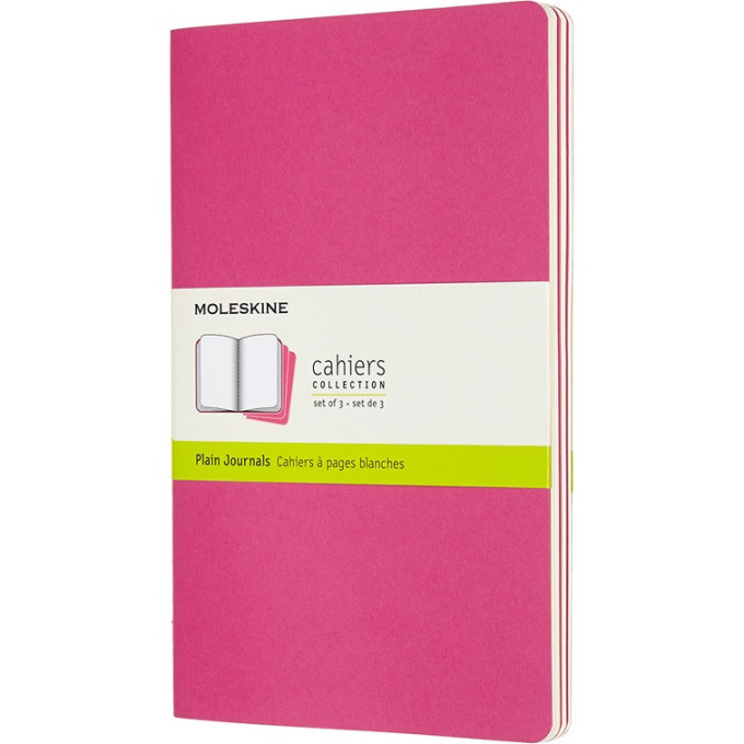 Набор блокнотов MOLESKINE Cahier Journal Large, нелинованный, розовый неон CH018D17