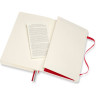 Блокнот MOLESKINE CLASSIC SOFT EXPANDED LARGE нелинованный, красный QP618EXPF2
