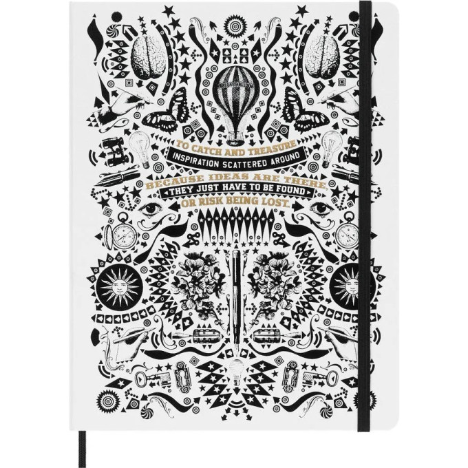 Блокнот MOLESKINE LIMITED EDITION LORENZO PETRANTONI LEQP090LPETRA XLARGE, белый